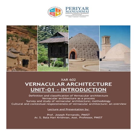 Vernacular architecture introduction