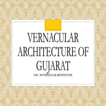 Vernacular architecture of gujarat