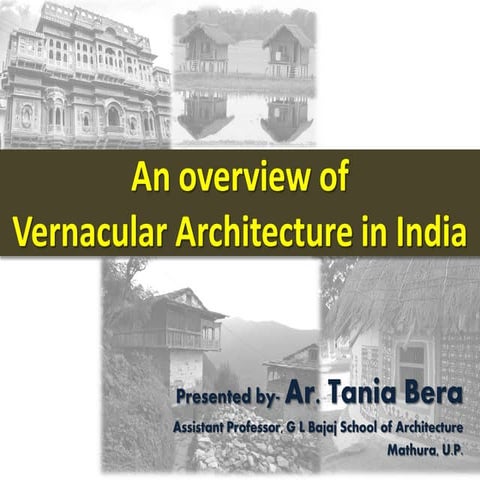 Vernacular architecture of   india