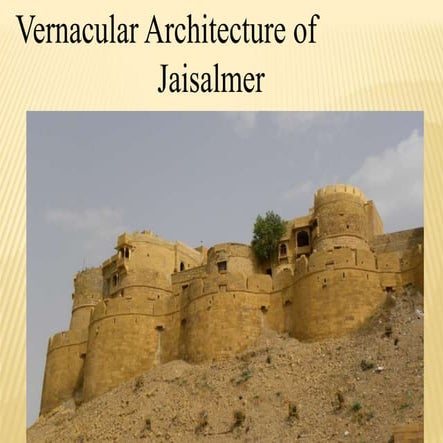 Vernacular arch of Jaisalmer, RAJASTHAN