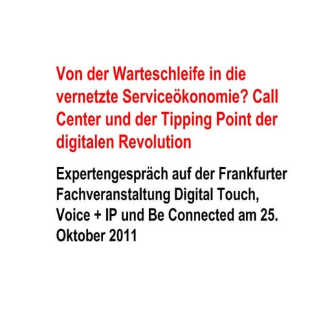 Vernetzte serviceökonomie