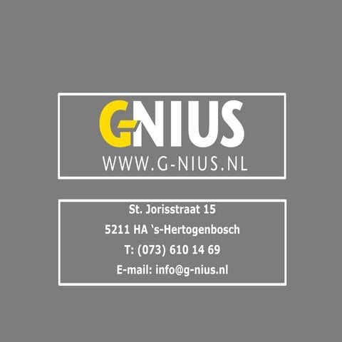 G-Nius presentatie 11 2013 slide share