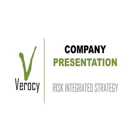 Verocy risk integrated strategy presentation 