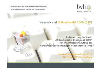 Versand-  und Onlinehandel In Deutschland 2009
