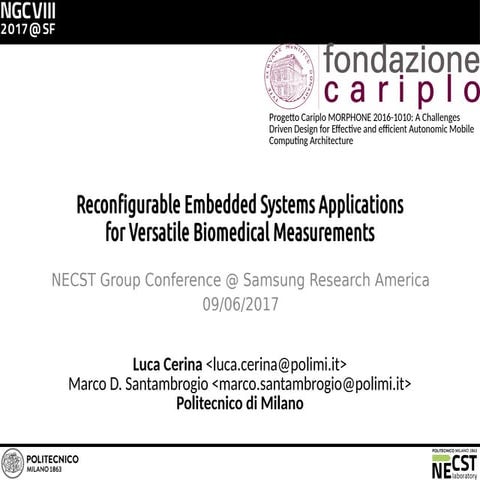 Reconfigurable Embedded Systems Applications for Versatile Biomedical Measure...