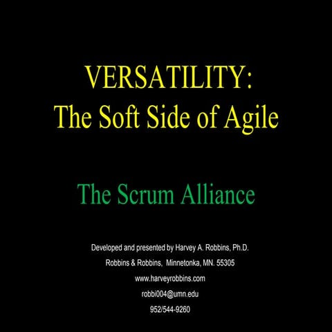 Harvey Robbins - Versatility | PDF