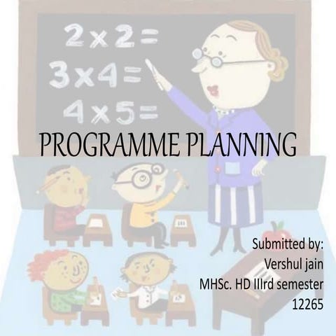 programe planning