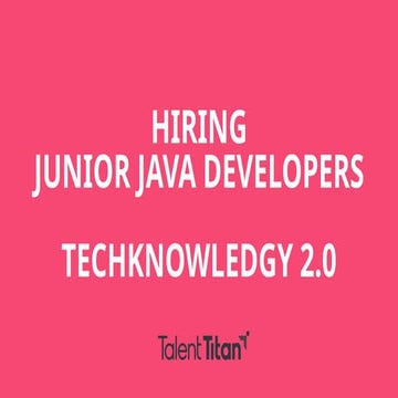 Build Your Future in Tech with Techknowledgy 2.0 by Talent Titan | PPTX