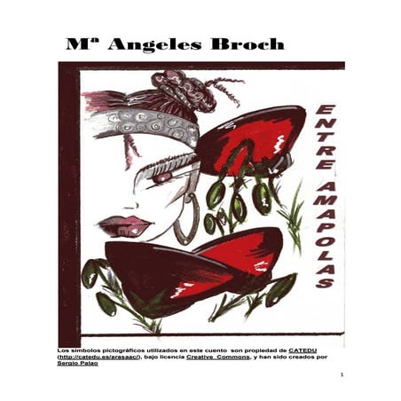 Versión pictos cuento entre amápolas.