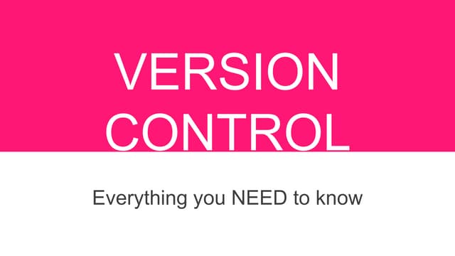 Version control