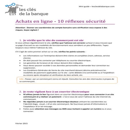 Achats en ligne - 10 réflexes sécurité