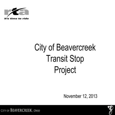 Updated City of Beavercreek Transit Stop Project 