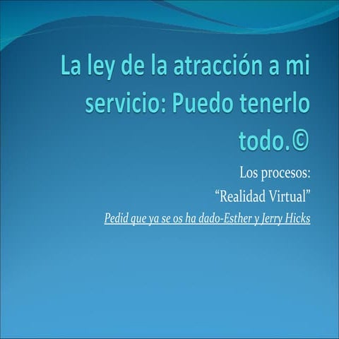 El m%c3%a9todo sedona | PPS