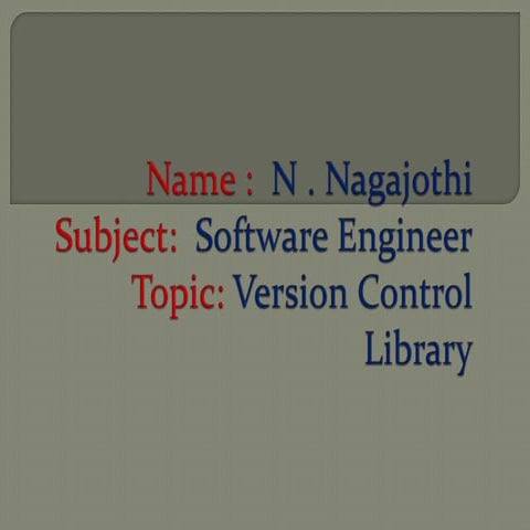 Version control libraries