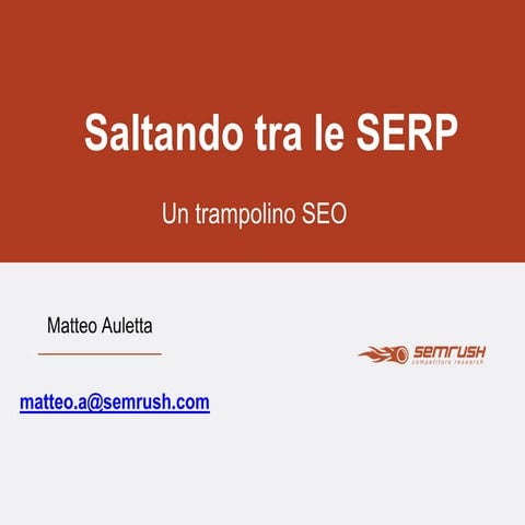 Saltando tra le SERP: Un trampolino SEO