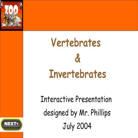Vertebrates and Invertebrates