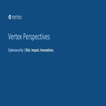 Cybersecurity | Risk. Impact. Innovations.