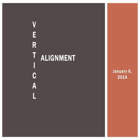 Vertical Alignment Meeting