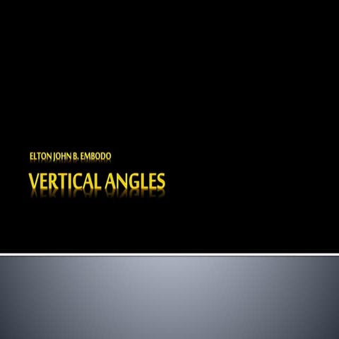 Vertical angles