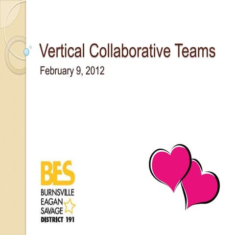 Vertical Collaborative Teams February 9, 2012