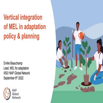 Andes Resilientes | Vertical integration of MEL in adaptation policy & planning