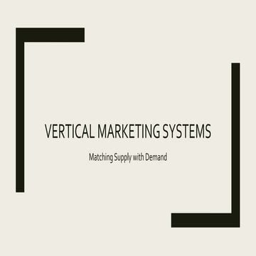 Vertical marketing