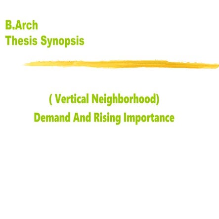 Vertical neighborhood synopsis