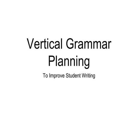 Vertical Planning