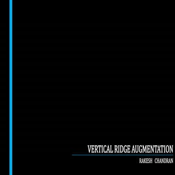 Vertical ridge augmentation