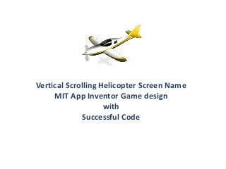 Vertical scrolling Screen mit app inventor