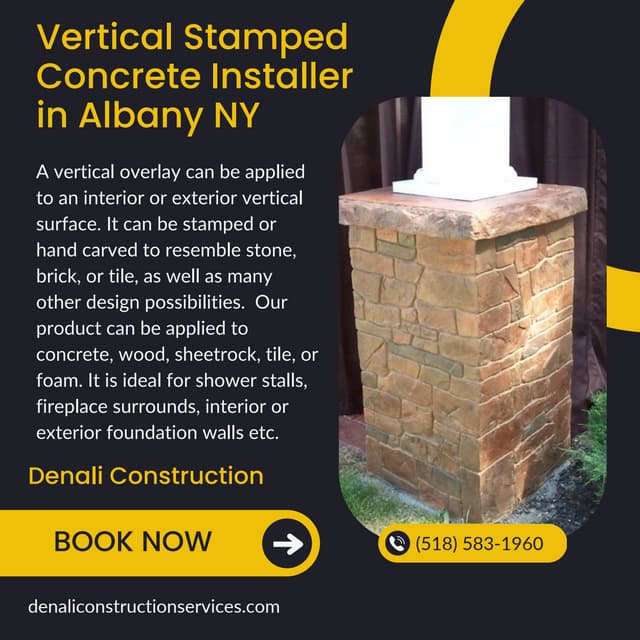 Vertical Stamped Concrete Installer in Albany NY PDF