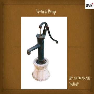 Vertical turbine pump explains installed in power plants