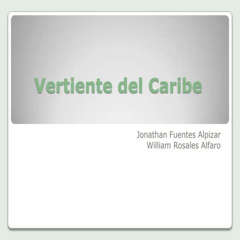 Vertiente del Caribe