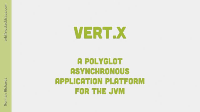 Vert.X mini-talk
