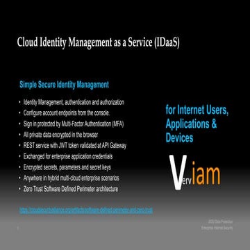 Verviam Identity Management as a Service 
