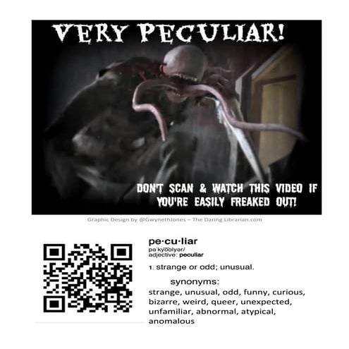Very Peculiar QR Code Sign