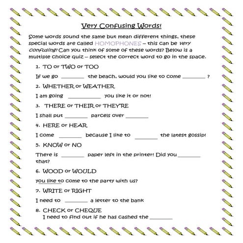 Very confusing words | DOCX
