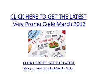 Very Promo Code March 2013 - Very Promo Code March 2013