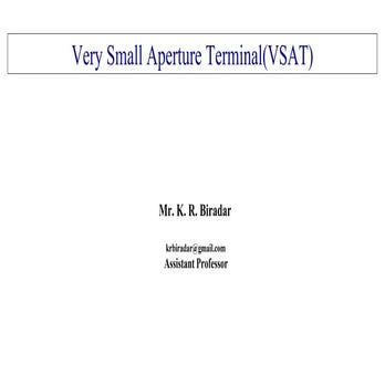 Very Small Aperture Terminal(VSAT).pptx