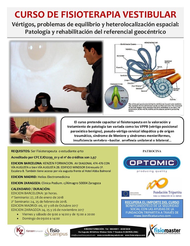 Tratamiento de vértigo fisio