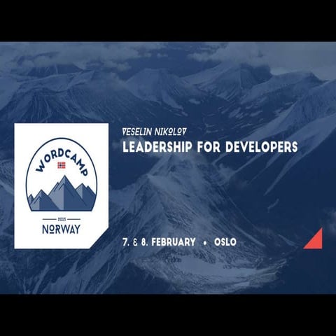 Leadership for Developers, WordCamp Norway