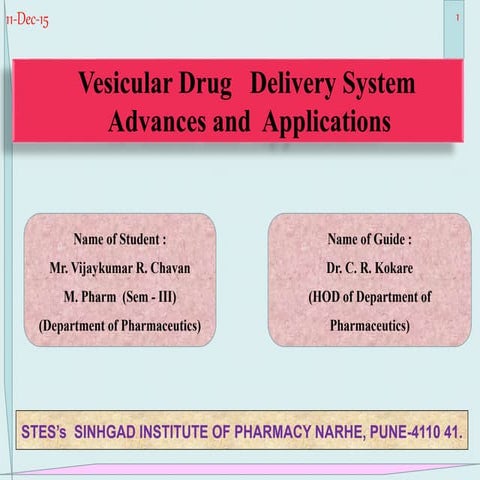 Vesicular drug delivery system