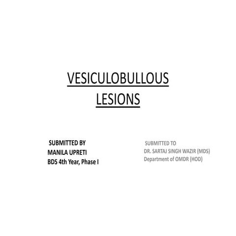 Vesiculobullous