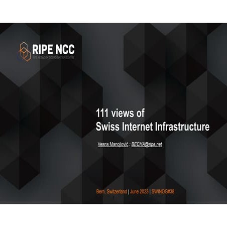 111 views of Swiss Internet Infrastructure