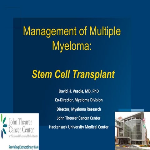 Managing Multiple Myeloma 