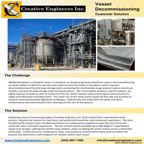 Vessel Decommissioning Customer Solution