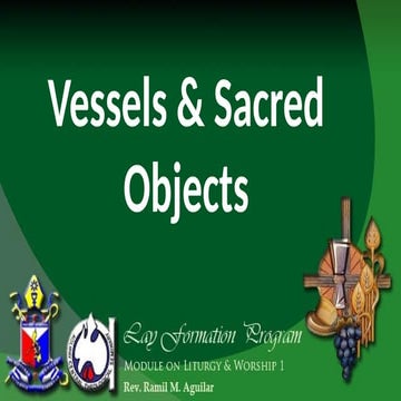 Sacred Objects and Vestments | PDF