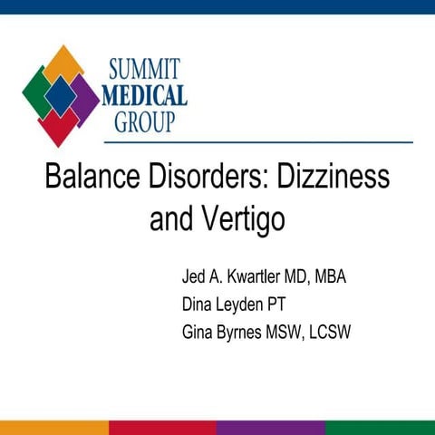 Balance Disorders