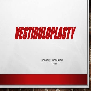 Vestibuloplasty
