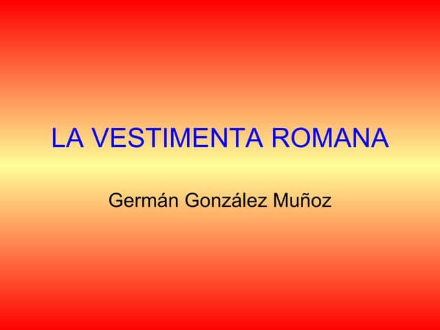 Vestimenta Romana4690
